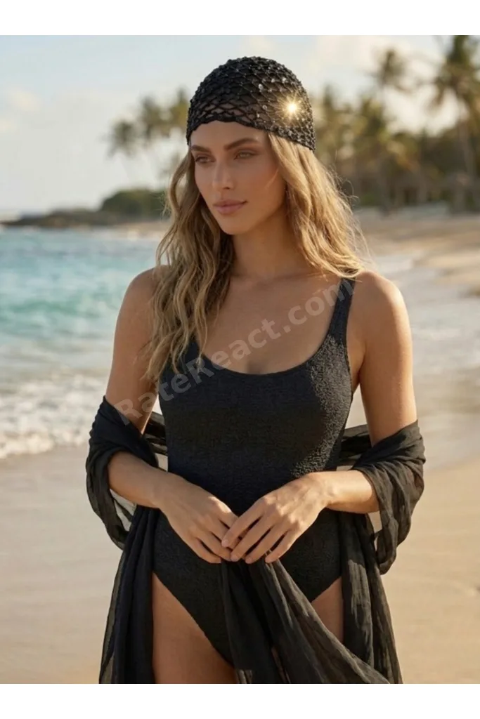 ELÉA BOHO HEADPIECE-Payet İşlemeli Bohem Saç Aksesuarı Kadın El Yapımı Plaj & Resort Saç Filesi