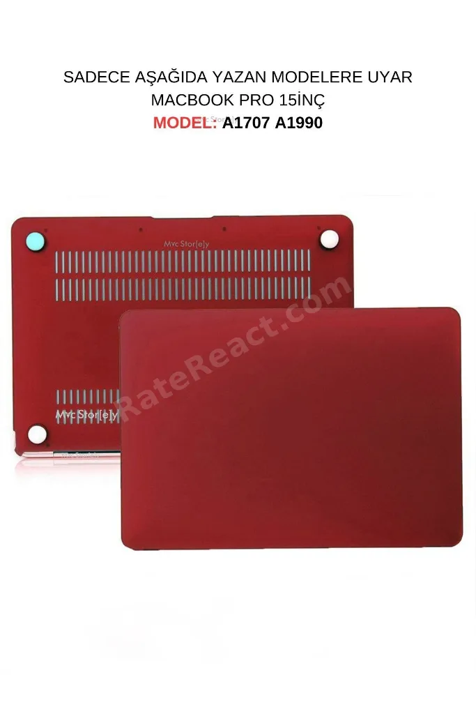 Macbook Pro Kılıf 15inç Mat Flu (TOUCHBARLI 15" PRO 2016-2019) A1707 A1990 Ile Uyumlu