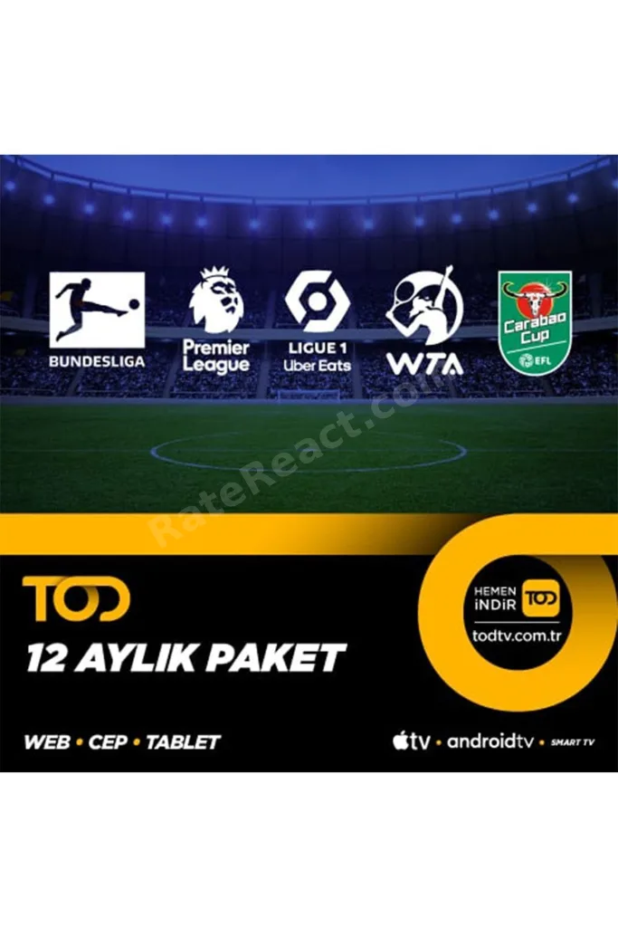 Tod 12 Aylık Spor Extra Paketi - (WEB CEP TABLET SMART TV)