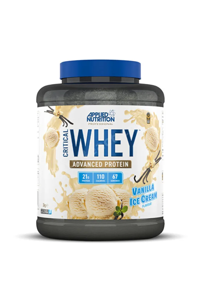Whey Protein Vanilla Ice Cream 67 Servis Hediyeli Suluk 1000 ml Kraker 130 g