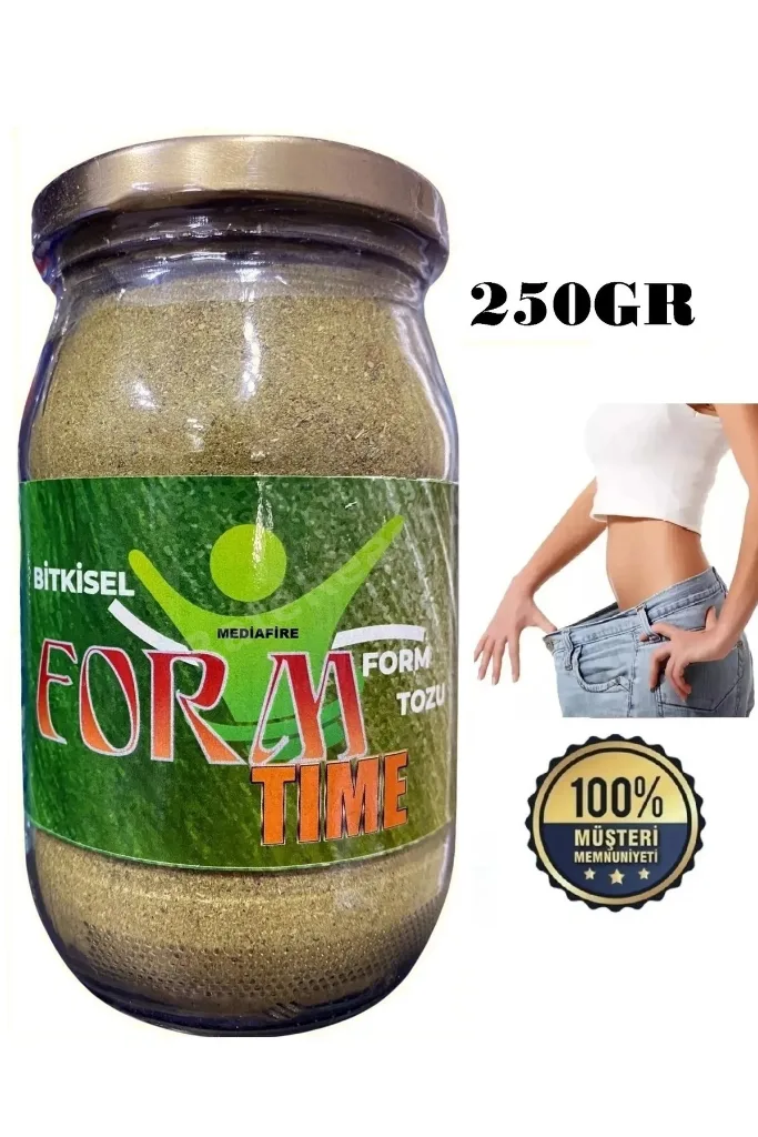 Formtime Detox Bitkisel Çay Toz 250 gr Yeşil Çay Biberiye Kiraz Sapı Mısır Püskülü Piren Otu Avakado