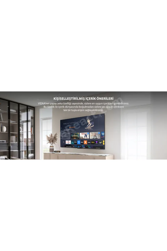 65UV3463DT 65" 165 Ekran Uydu Alıcılı 4K Ultra HD Smart Vidaa TV