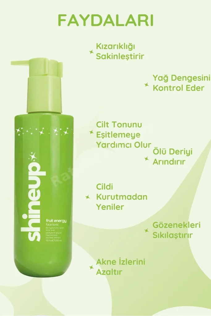 Fruit Energy Tonik 200 ml | Canlandırıcı & Gözenek Sıkılaştırıcı Tüm Ciltler İçin Yüz Toniği