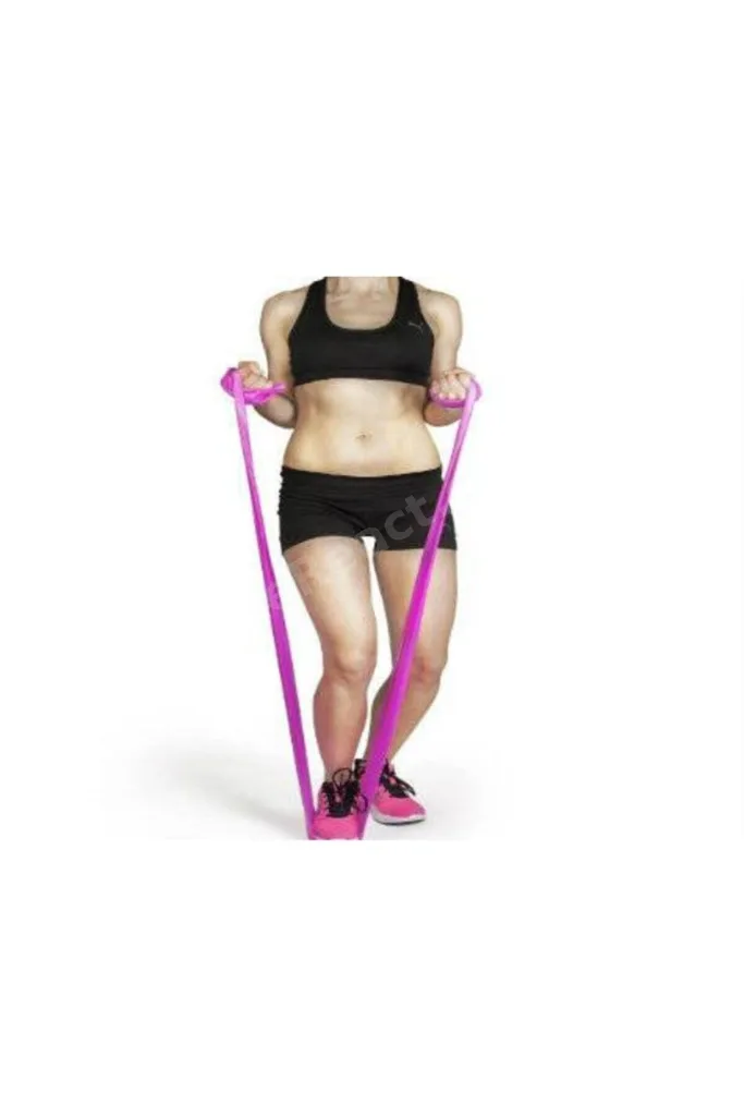 Pilates Bandı Direnç Aerobik Egzersiz Lastiği Orta Sertlikte Spor Öncesi Esneme Isınma