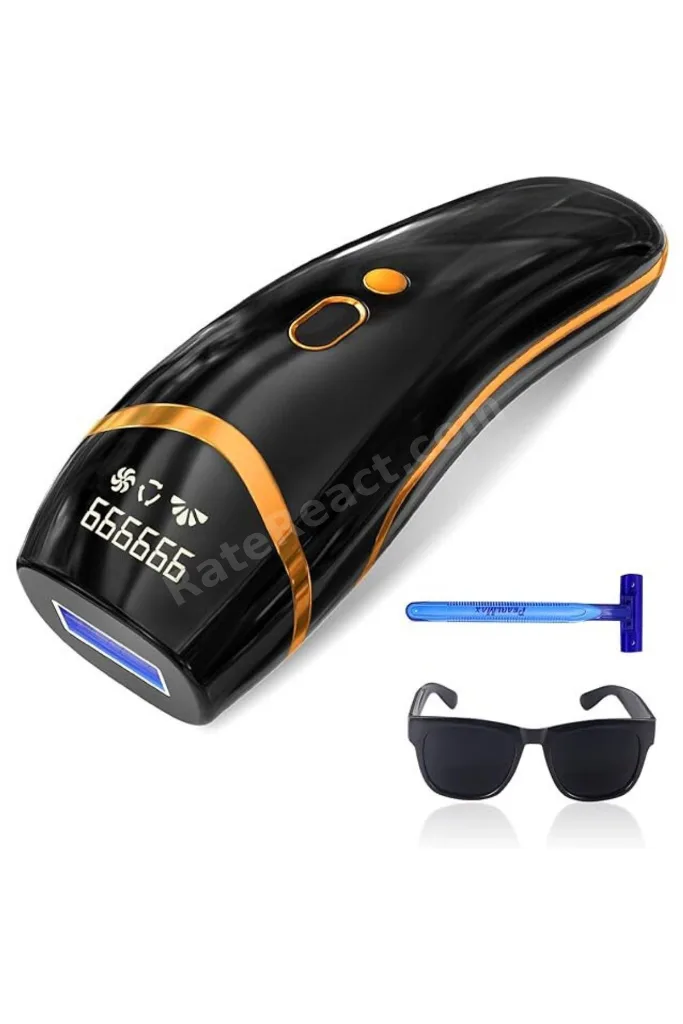 Epilasyon Ipl Lazer Tüy Alma Cihazı,yüz, Tüm Vücut, Hassas Bölge Kullanımı 999.999 Atım Siyah