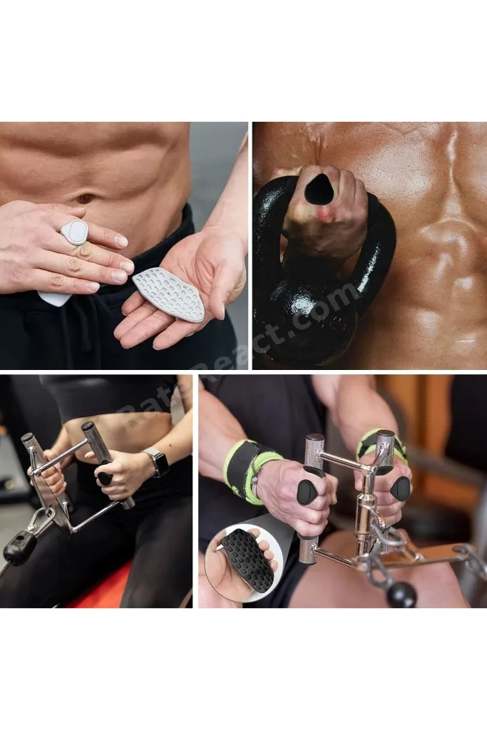 ® 2 Adet Sporcu El Koruma Silikonu - Fitness, Ağırlık Kaldırma ve Antrenman İçin Kaymaz El Pedi