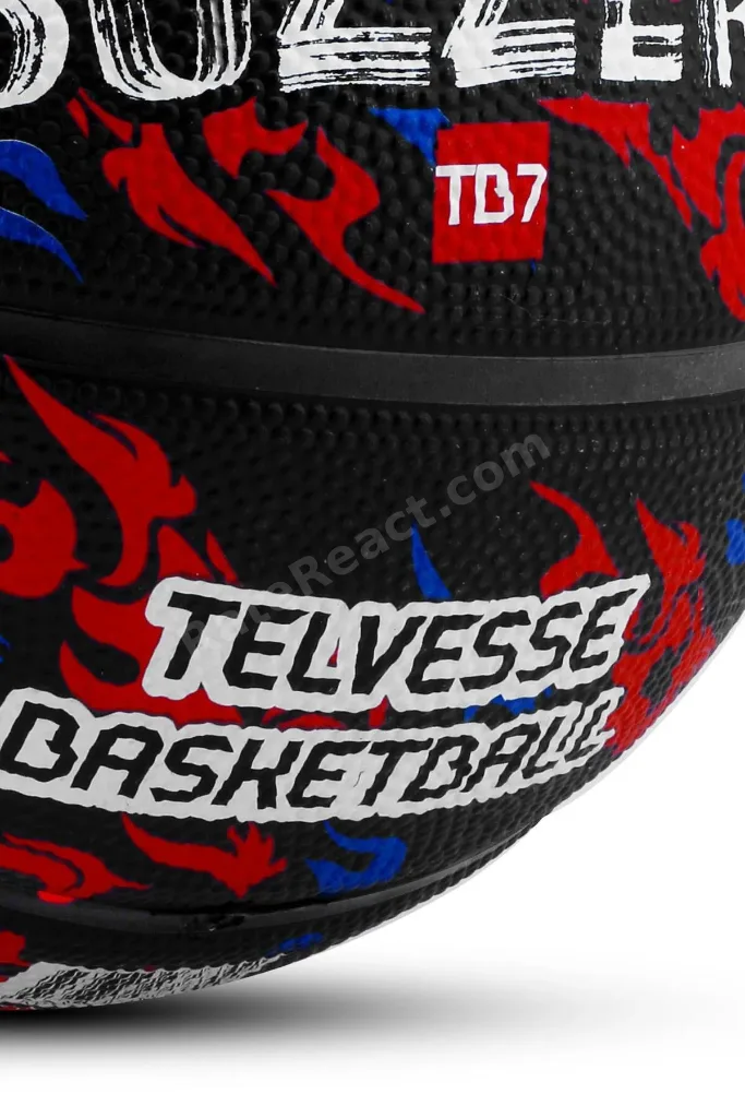 TB-500 Buzzers Basketbol Topu Pompalı Grafiti Kauçuk Dayanıklı Deep Channel Kabartma 7 NO