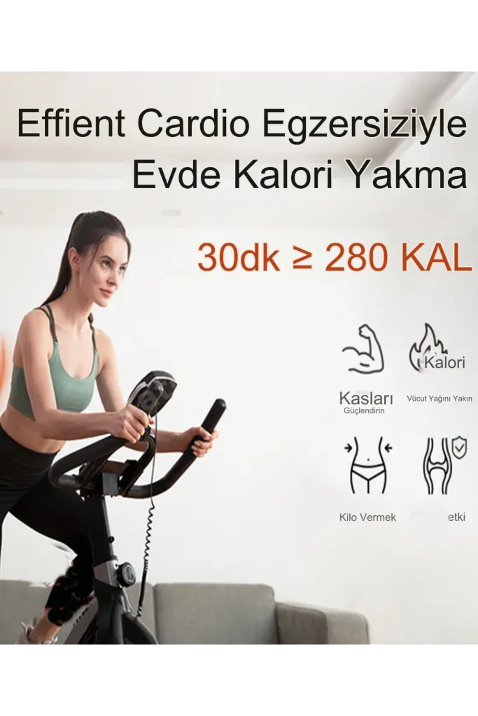 PB-06 Gri Kondisyon Bisikleti Spinning Bike Ve Kondisyon Aleti