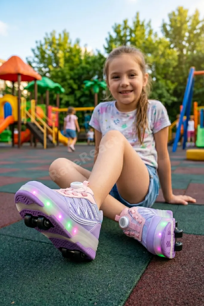 PATENLİ IŞIKLI SPOR AYAKKABISI & TEKERLEKLİ SNEAKERS
