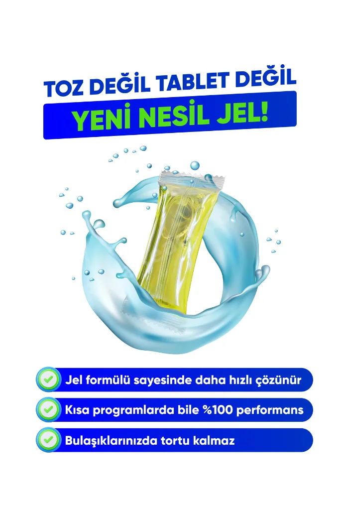 4'Lü Bulaşık Makinesi Deterjanı Jel Kapsülü ( Kısa Programlarda Etkili)YERLİ MAL ESKİŞEHİR ÜRETİM