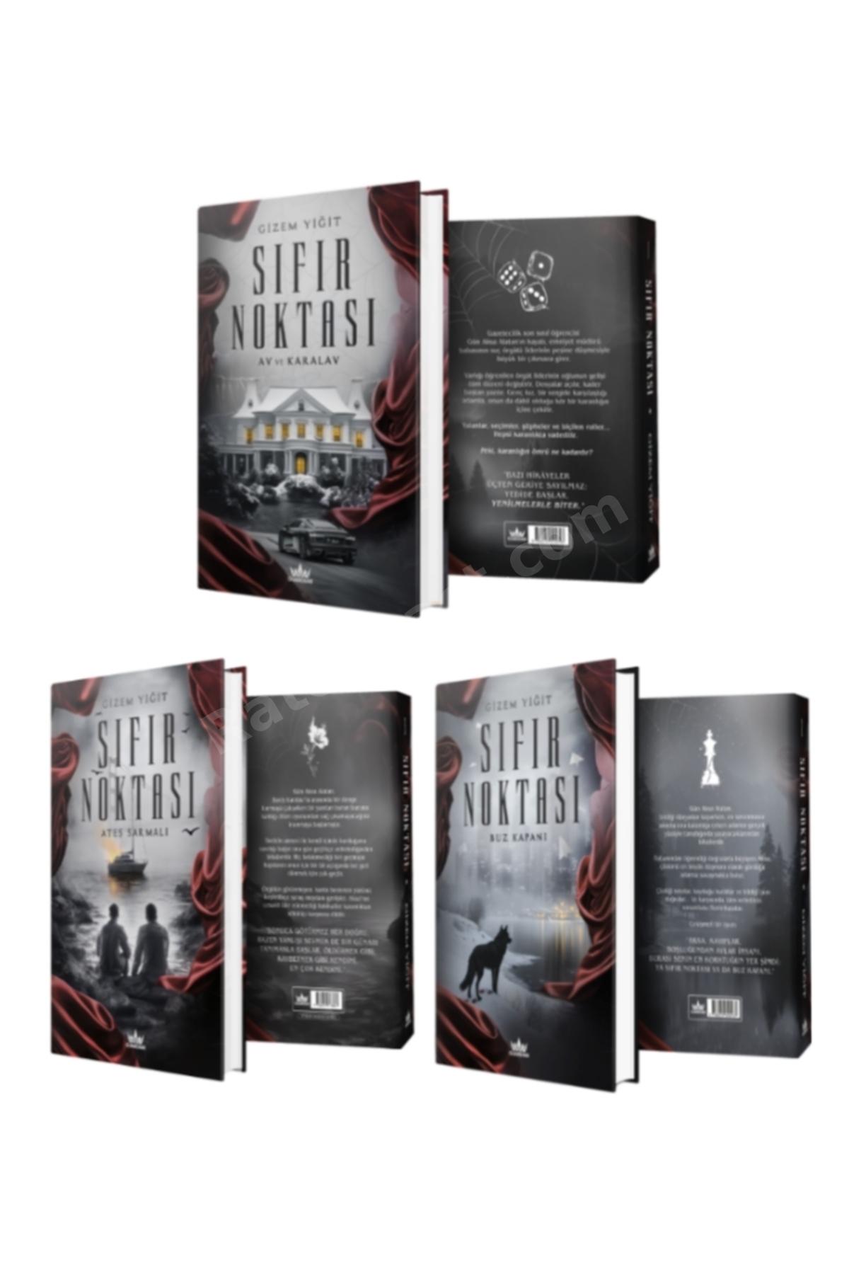 Sıfır Noktası 1, 2, 3 Buz Kapanı, Ateş Sarmalı, Av ve Karalav Ciltli Gizem Yiğit 3 Kitap Set