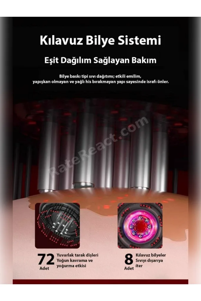 Hairglow Şarjlı Saç Bakım Ve Masaj Tarağı - Bakım Yağı Hazneli