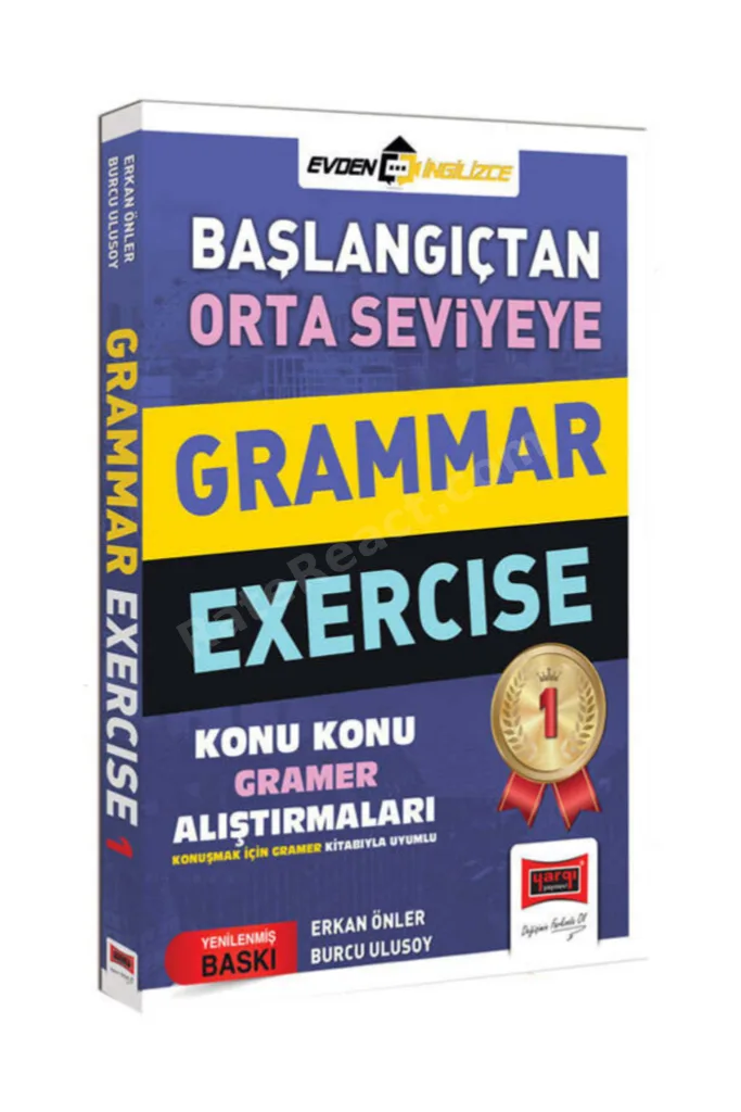 Erkan Önler İle Başlangıçtan İleri Seviyeye Grammer Exercıse 1 ve 2 Konu Konu Gramer Alıştırmaları Seti