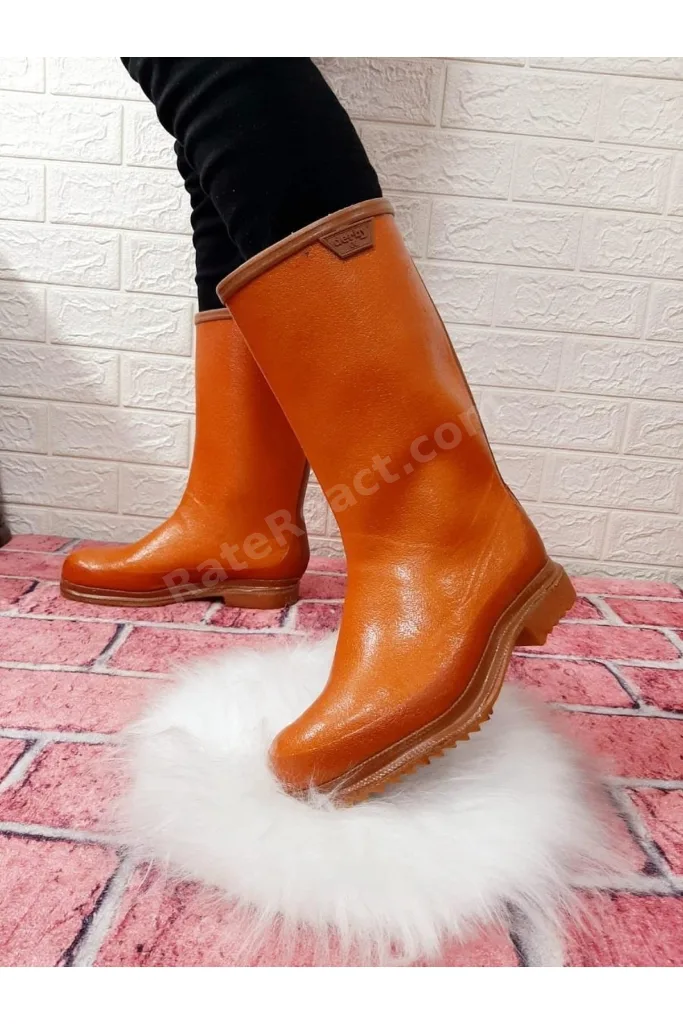 Safi Kauçuk Içi Miflonlu Kaymaz Krep Çizme Uzun 33cm