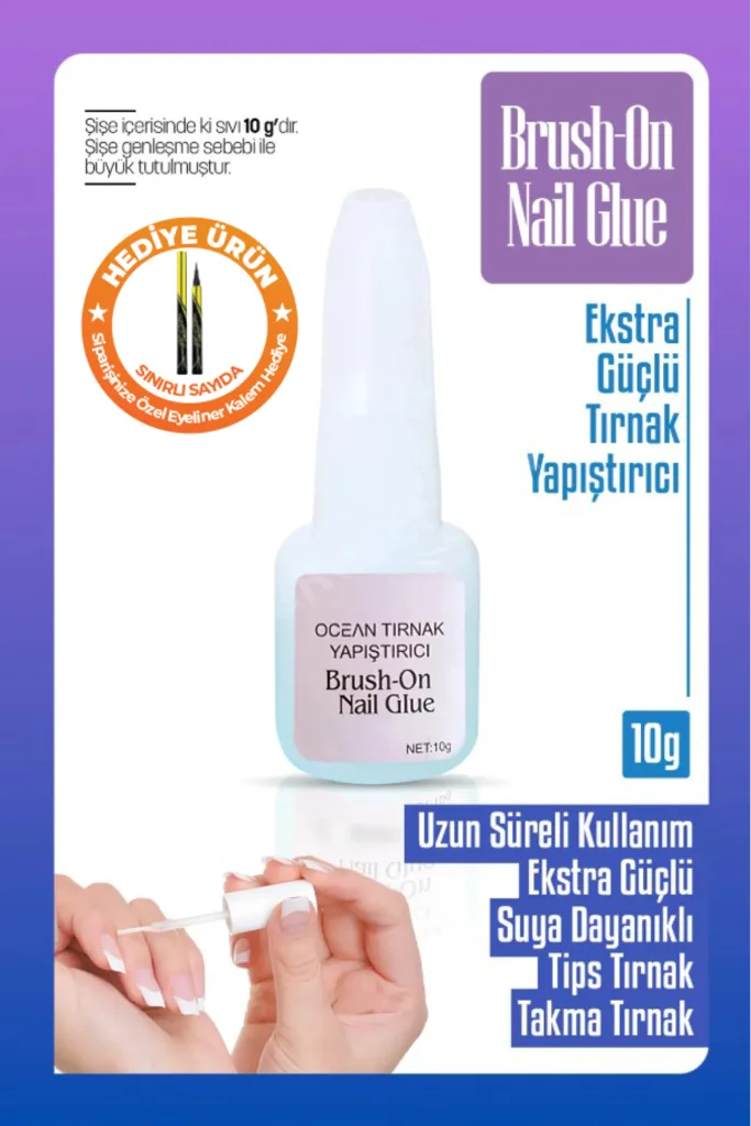 10 gr Fırçalı Tırnak Yapıştırıcısı Tips Yapıştırıcı