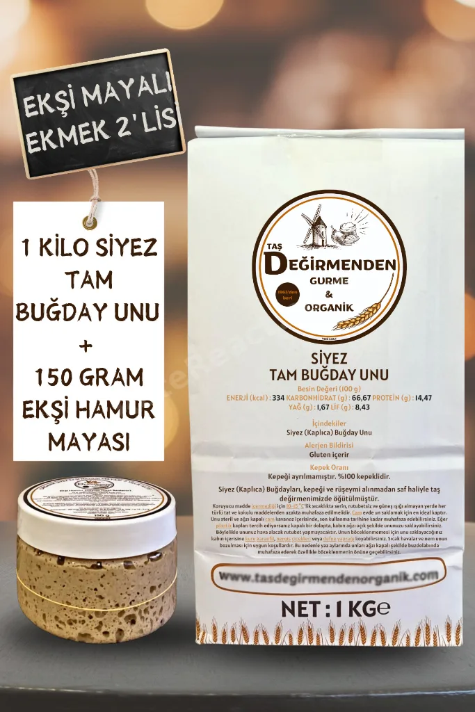 Siyez Tam Buğday Unu - Siyez Ekşi Hamur Mayası