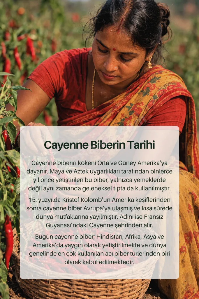 Cayenne Biber 500 gr (1. KALİTE) Capsicum Annuum / Cayenne Pepper