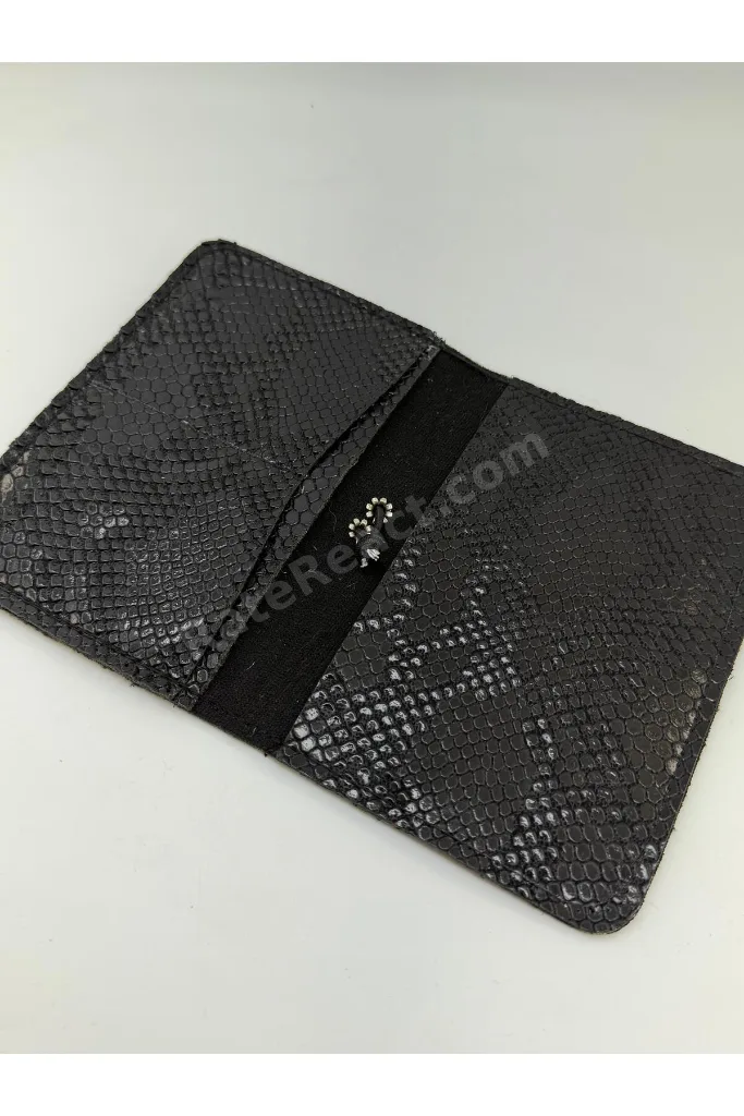 Cow Print Pasaport Kılıfı & Kartlık Unisex Seyehat Cüzdanı