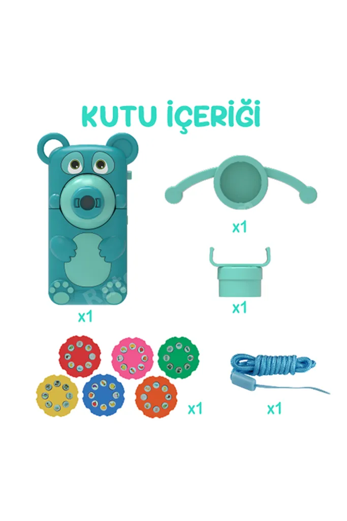 Eğitici Projeksiyonlu Çizim Oyuncağı | 6 Renkli Slayt Diskli