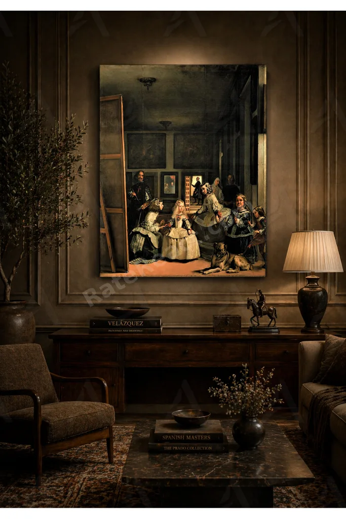 Diego Velazquez Nedimeler Las Meninas (1656) Kanvas Tablo mgi