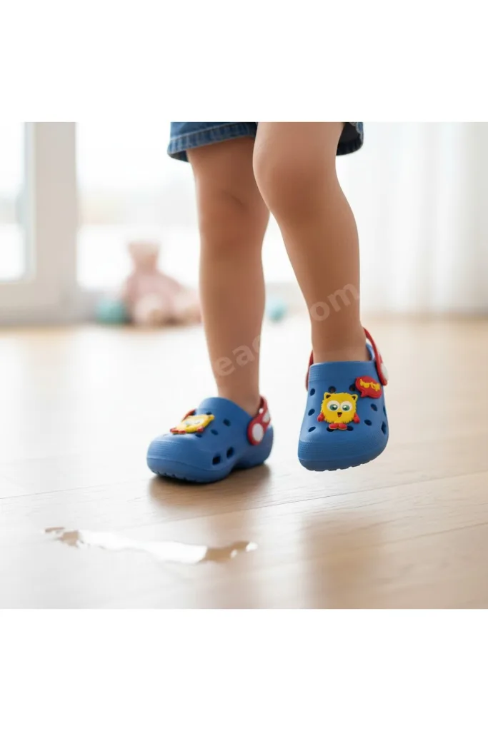 Erkek Çocuk Figürlü Bebe Sandalet Terlik ( Dar Kalıptır )