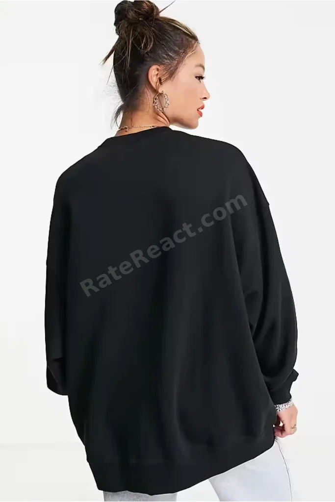 Sportswear Phoenix Fleece Oversize Kesim Siyah Kadın Sweatshirt