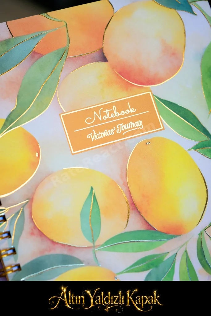 Botanical Collection A5 Premium Spiralli Defter 90gr Düz + Sticker