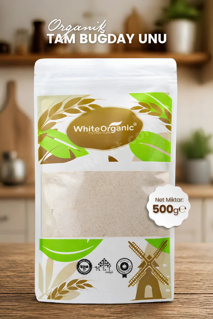 Organik Tam Buğday Unu 500 gr