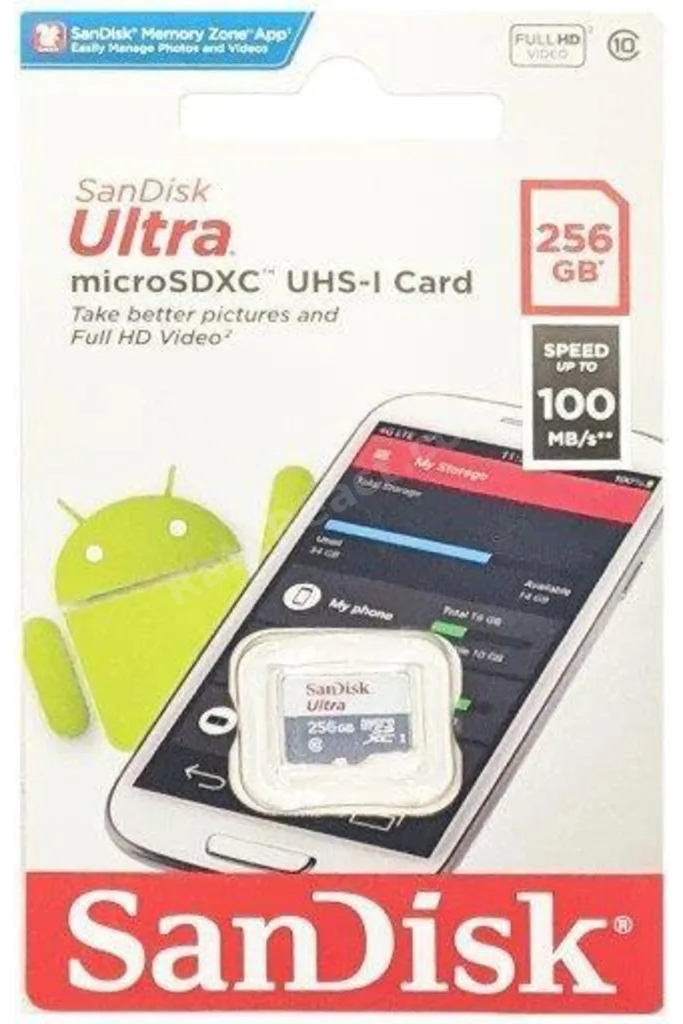 Ultra 256gb 100mb/s Microsdxc Uhs-ı Hafıza Kartı Sdsqunr-256g-gn3mn