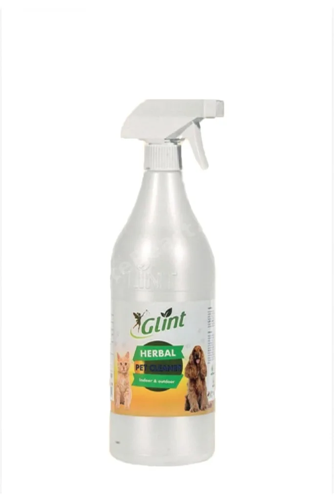 TTKTEKNOLOJİ Glint Pet Cleaner 1 Litre%100 Bitkisel Evcil Hayvan Kedi Köpek Çok Amaçlı Temizlik Pati