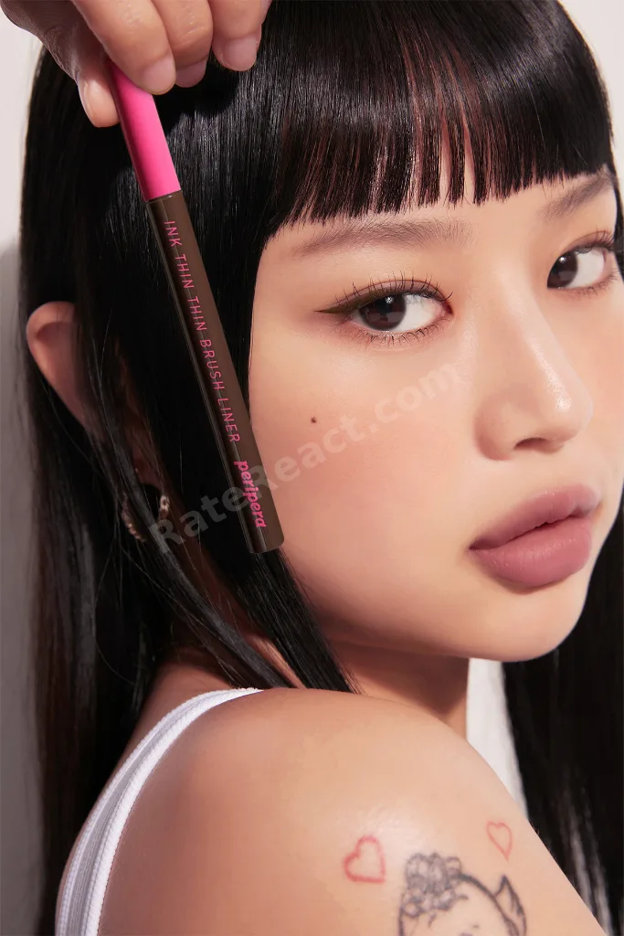 Hassas ve İnce Fırça Uçlu Kalem Eyeliner PERIPERA Ink Thin Thin Brush Liner (02 Brown Film)