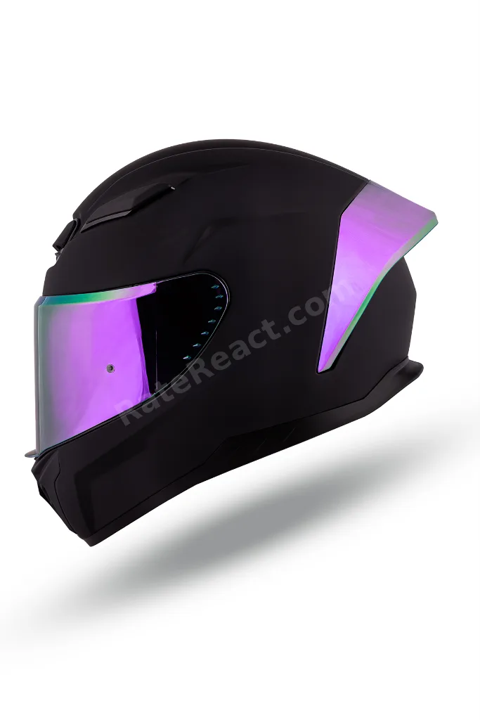 Noctrum Mat siyah Kask ( Revo Mor Spoiler )