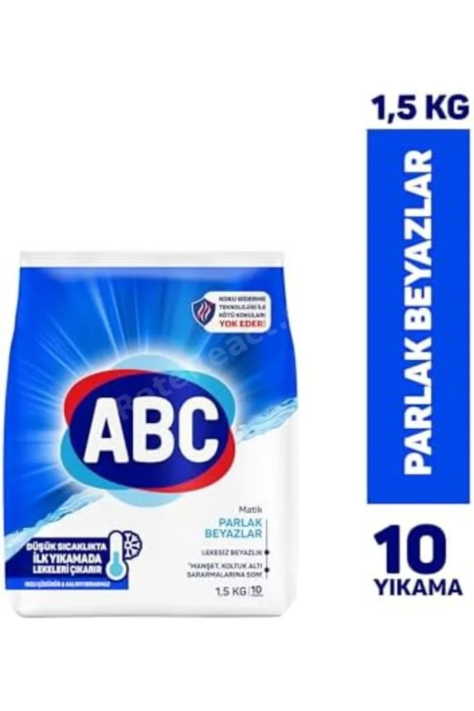 TTKTEKNOLOJİ ABC DETERJAN Matik Parlak Beyazlar 1,5 kg TTKTEKNOLOJİ 2026 395519