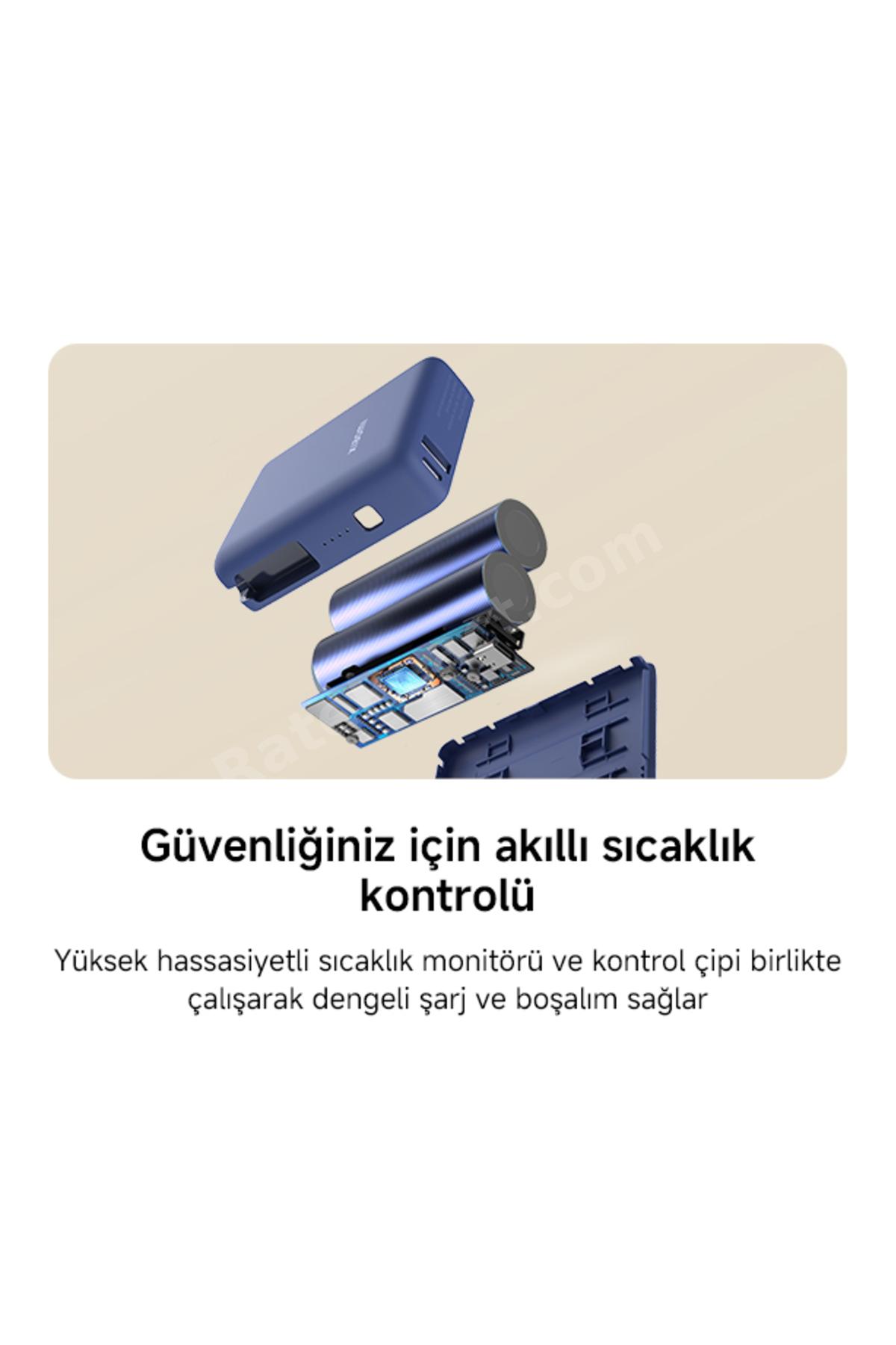 Xiaomi 33W Powerbank 10000Mah Yüksek Hızlı Dahili Kablo Kompakt Tasarım