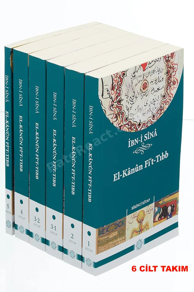 El Kanun Fi't Tıbb Ibni Sina - Tercüme Esin Kahya - 6 Cilt Takım ( Kutulu )