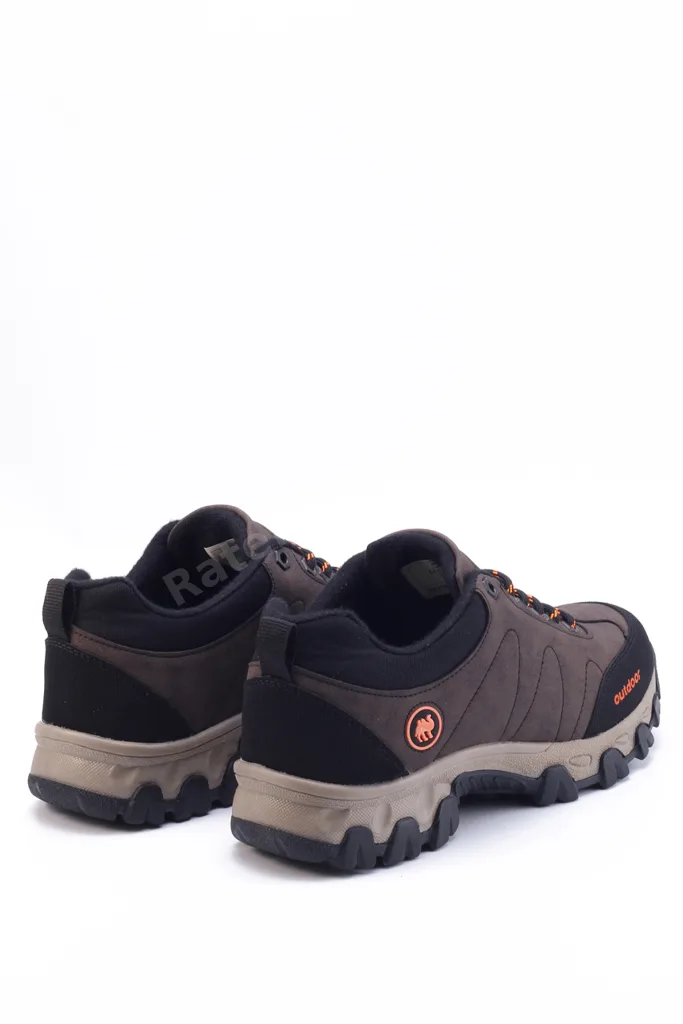 Kahverengi Kışlık Dayanıklı Bağcıklı Unisex Outdoor Bot Ayakkabı 4054