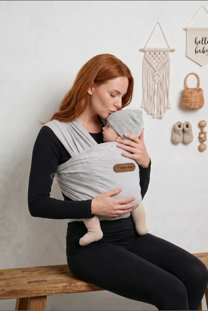 Anakucağı Cepli Bebek Taşıma Şalı, Bebek Askısı Sling
