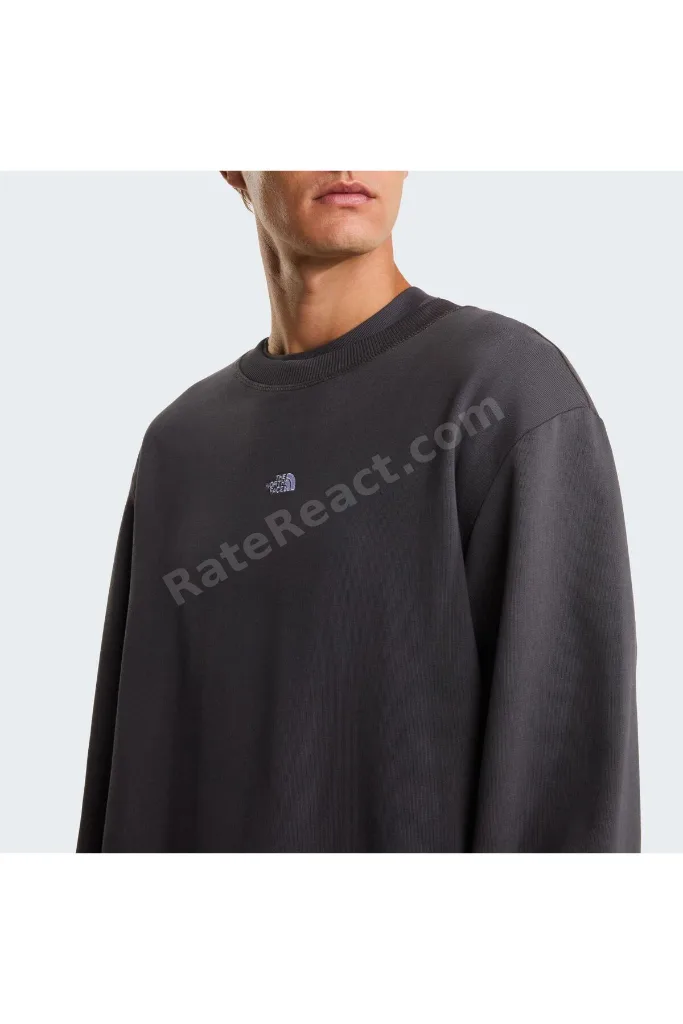 U ESSENTIAL LIGHT RELAXED CREW Unisex Sweatshirt NF0A8GQCRHI1 Gri-XL