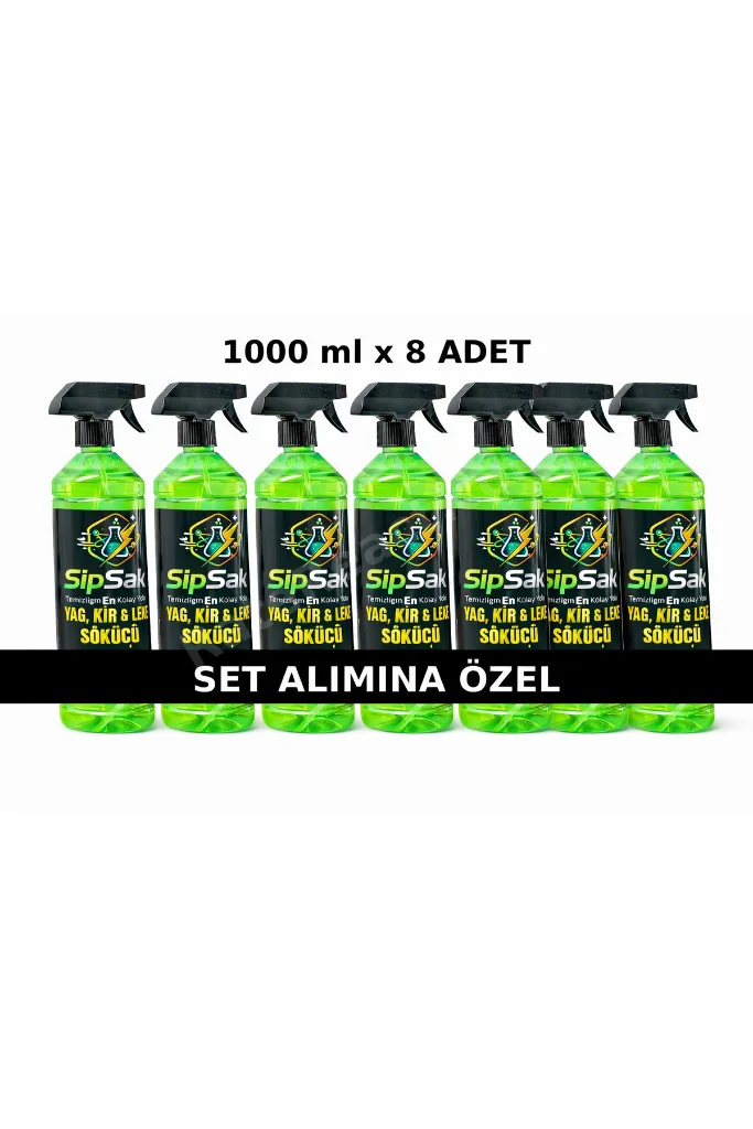 Yağ, Kir & Leke Sökücü 1000 ml – 8’li Set