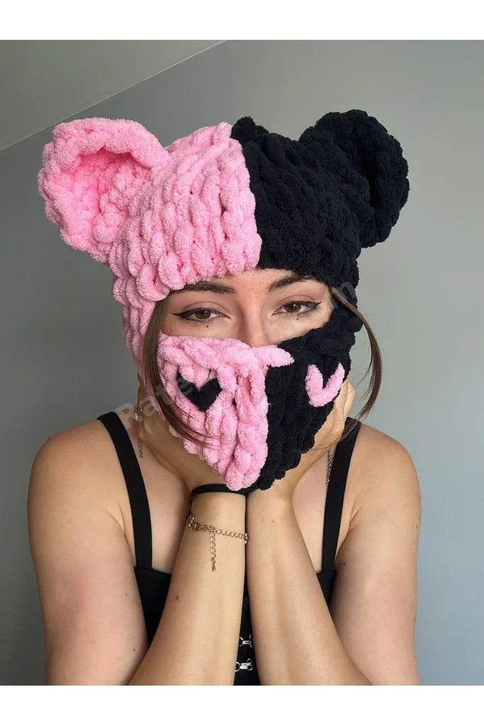 Kar Maskesi Şapka Puffy Bere Kayak&snowboard Balaclava