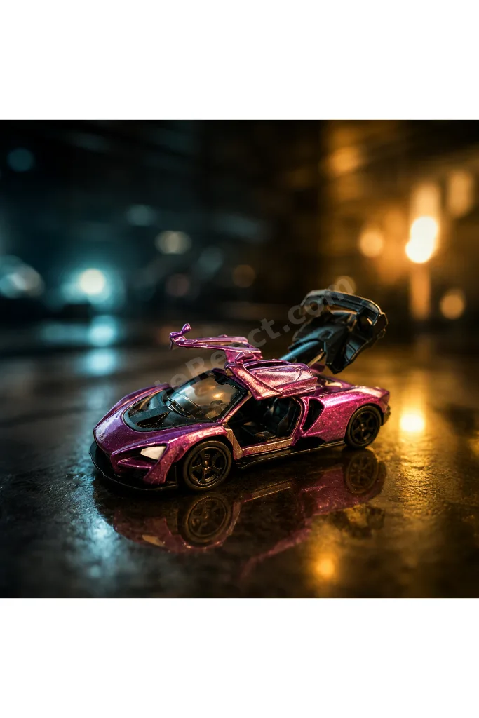 4'lü Die Cast Metal Spor Araba Seti – 1:64 Ölçek - Çek Bırak Mekanizmalı - Açılır Kapı & Bagaj - Kutulu Koleksiyon