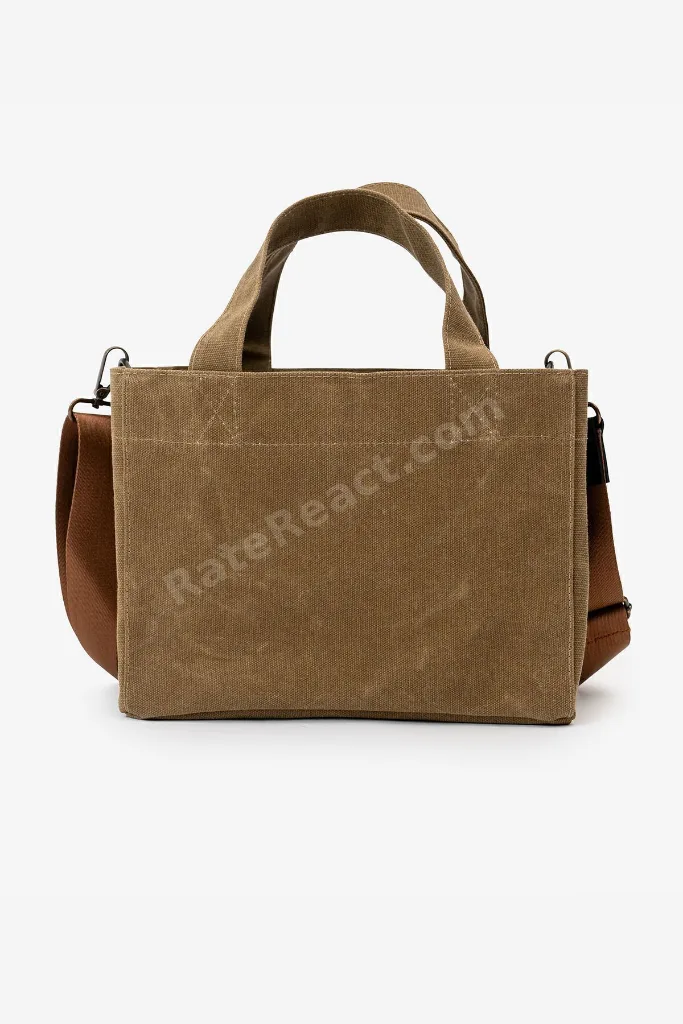 Kanvas Askılı Günlük Kullanım Omuz Ve El Çantası Tote Bag - Sert Kumaş