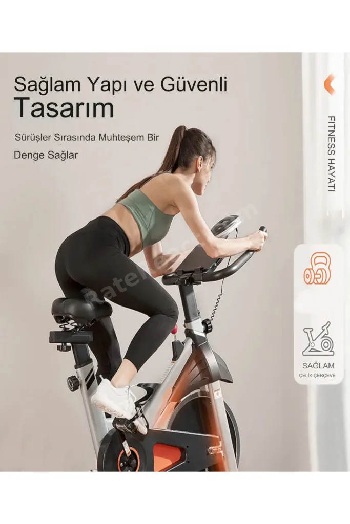 PB-06 Gri Kondisyon Bisikleti Spinning Bike Ve Kondisyon Aleti