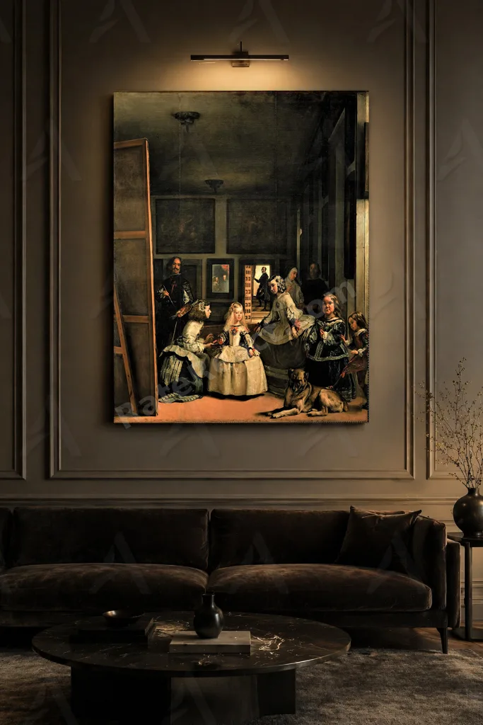 Diego Velazquez Nedimeler Las Meninas (1656) Kanvas Tablo mgi