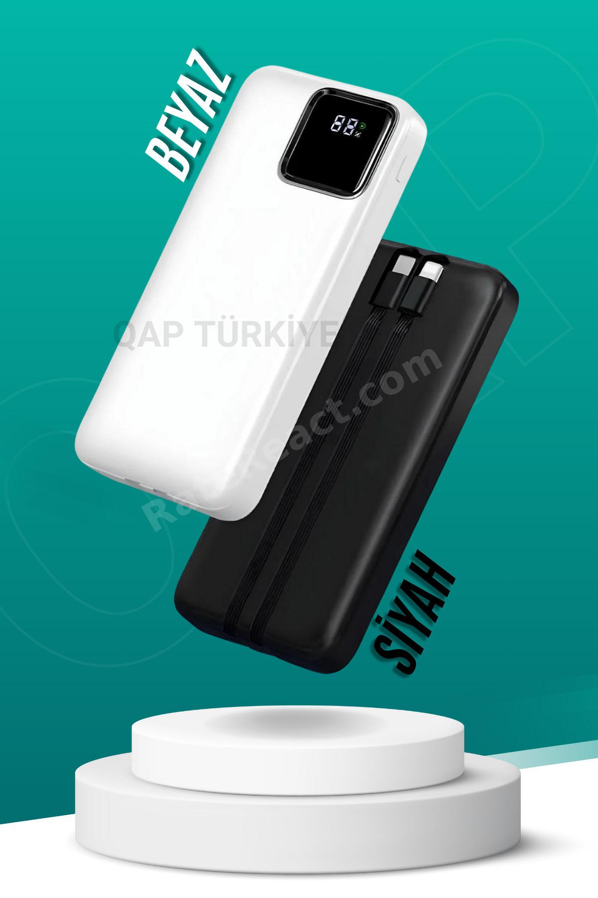 20000 Mah 22.2 Turbo Süper Hızlı Powerbank Kablolu Taşınabilir Şarj Iphone Şarj 20 Bin Mah