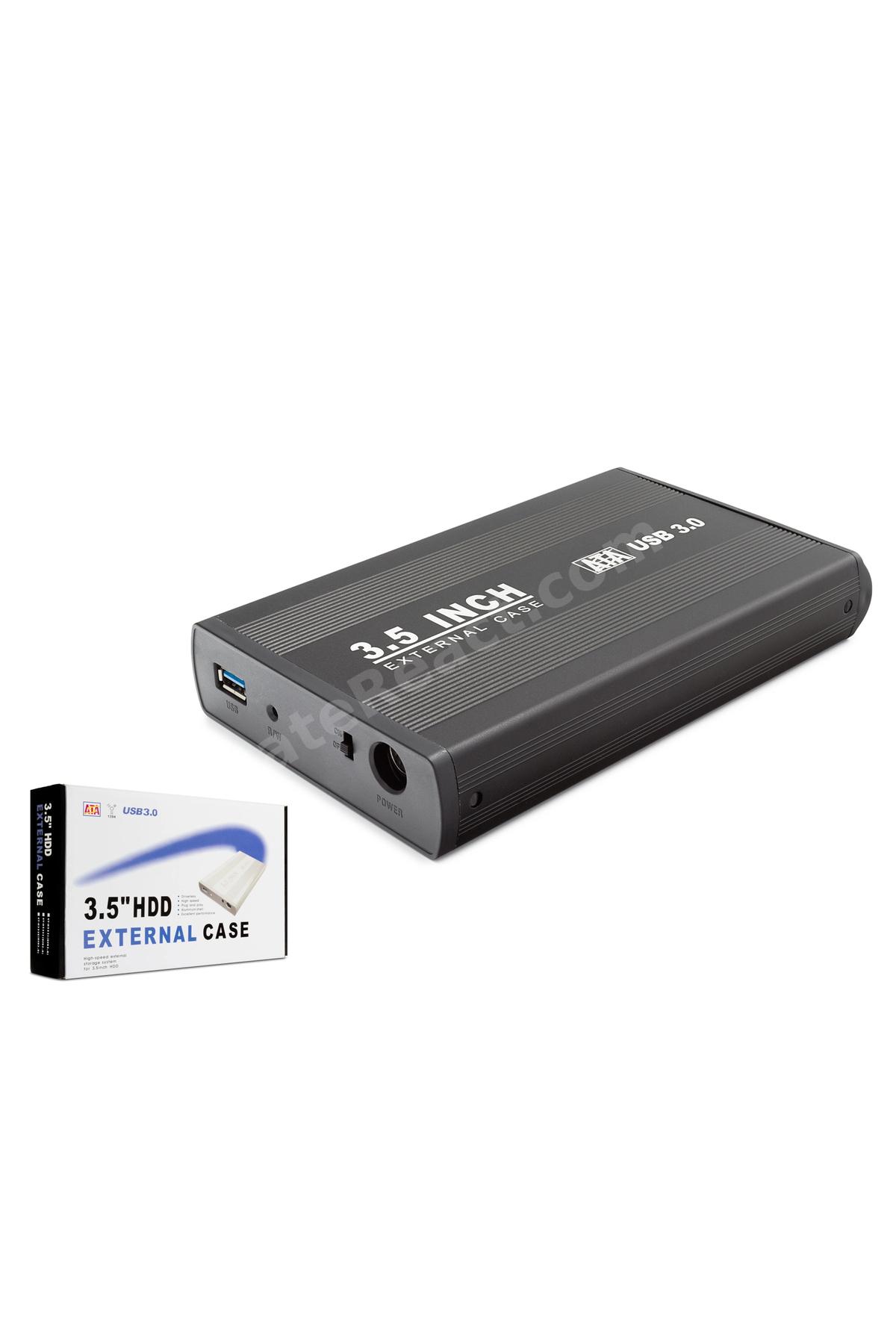 3.5 Inç Sata Hdd Harici Disk Kutusu Usb 3.0 - Siyah HDX1756