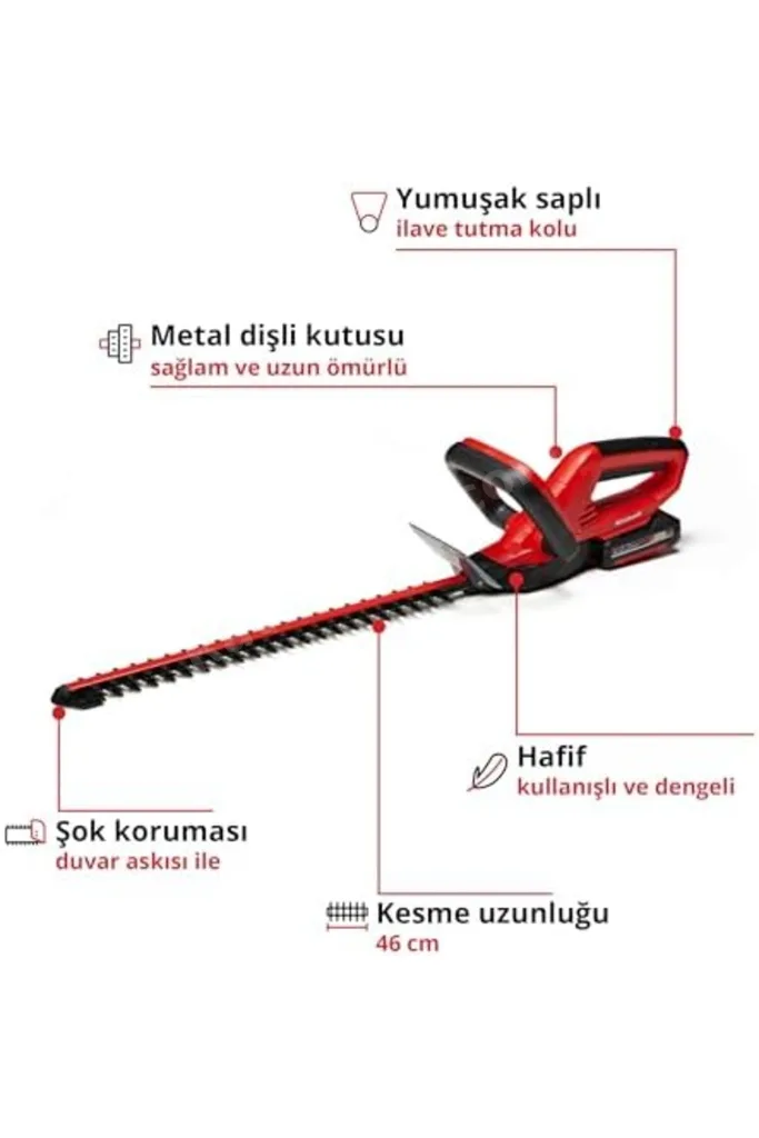 TTKTEKNOLOJİ GE-CH 1846 Li Kit (1x2,0 Ah), Akülü Çit Budama TTKTEKNOLOJİ 2026 395519