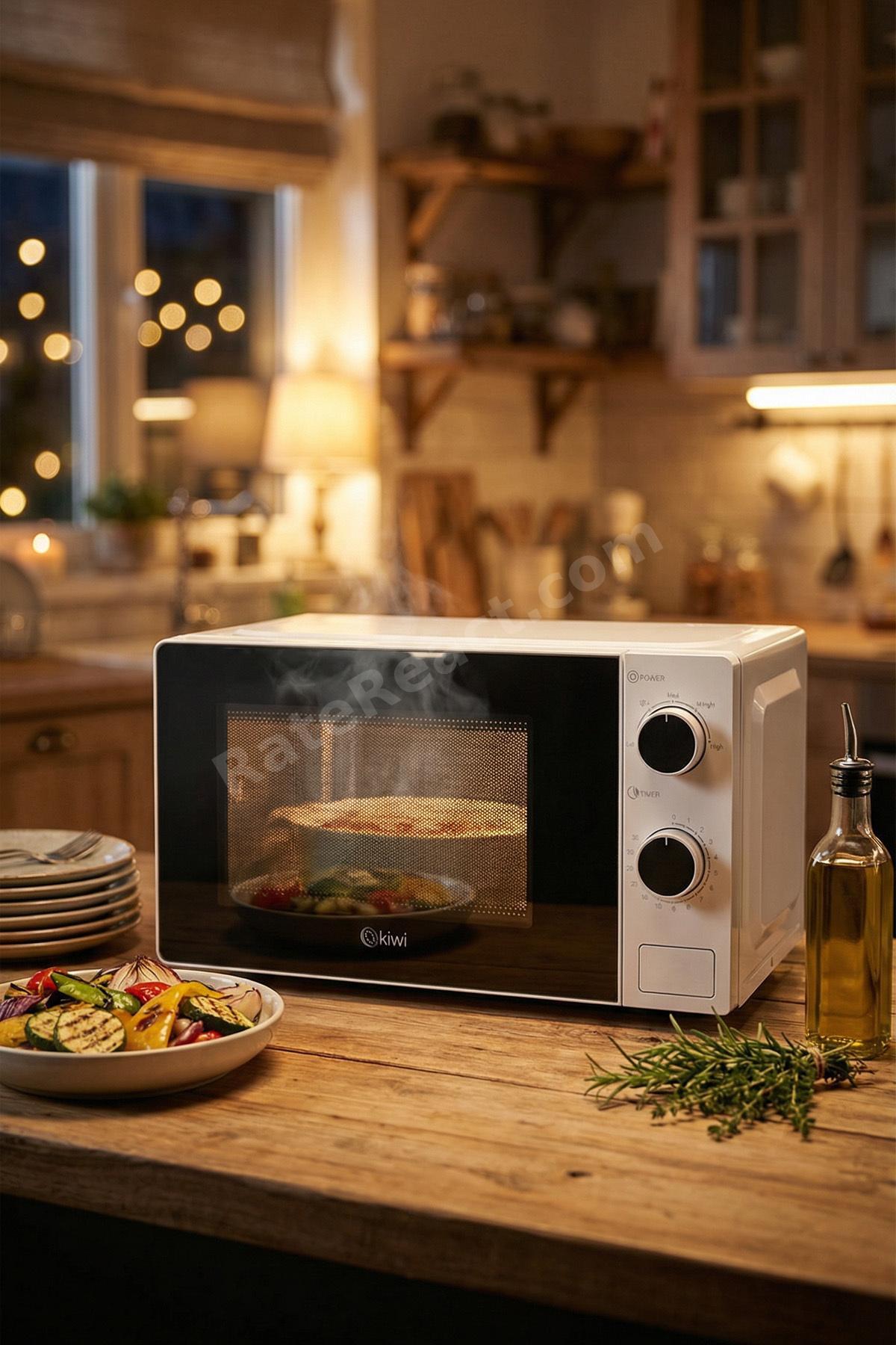 KMO-4244 Mikrodalga Fırın | 20L Kapasite, Defrost, 5 Kademeli Güç