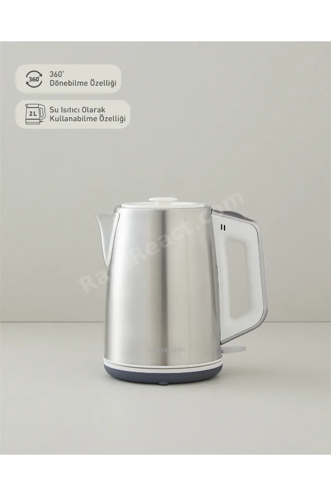 CMK 6010 Inox Çay Makinesi ve Kettle Beyaz-Krom