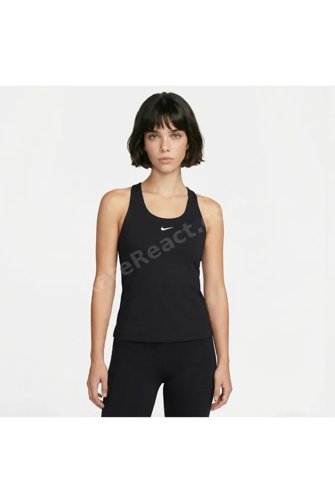 Dri-Fit Swoosh Tank Kadın Dolgulu Siyah Atlet -KUZEY SPORT